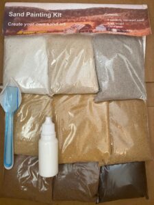 sand art kit natural colours