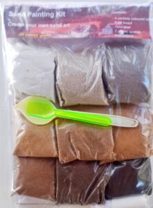 sand art kit natural coloured sand