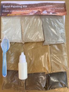 sand painting kit natural colours
