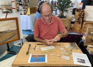 Austalian sand artist Keith Wilson